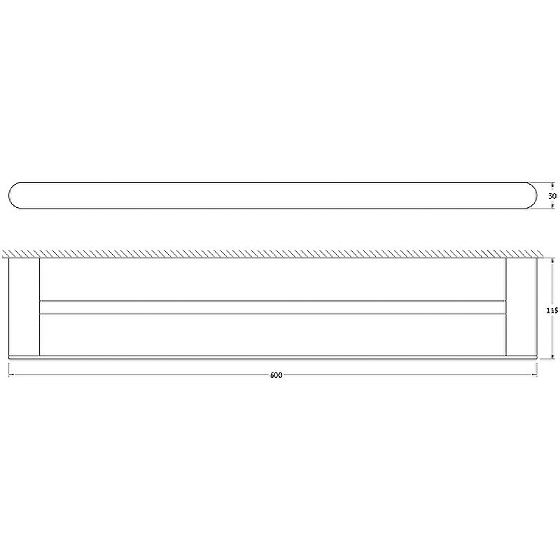 Полотенцедержатель Artwelle Schwarz 60 7711 черный матовый купить в интернет-магазине сантехники Sanbest
