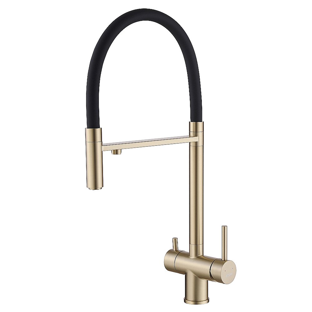 Смеситель для кухни Abber Wasser Kreis AF81141G золото матовое купить в интернет-магазине сантехники Sanbest