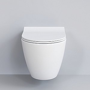 Унитаз Ambassador Queen 113T20001R-112T20001S белый, безободковый, с крышкой микролифт купить в интернет-магазине Sanbest