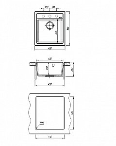 Кухонная мойка Abber Quarz 46х51 AQ2901S песочная матовая купить в интернет-магазине сантехники Sanbest