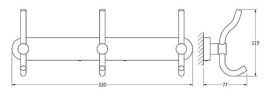 Крючок ARTWELLE Harmonie HAR 006 купить в интернет-магазине сантехники Sanbest