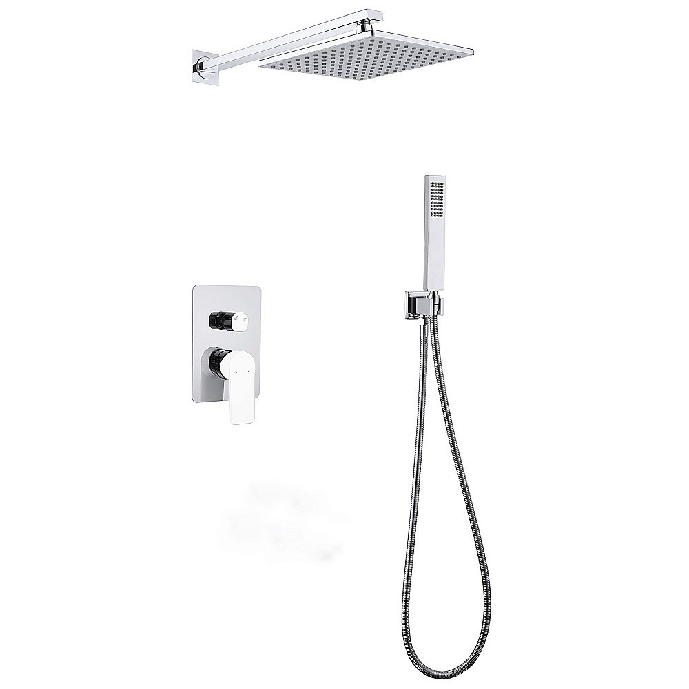 Душевая система ABBER Weiss Insel AF8018W белый-хром купить в интернет-магазине сантехники Sanbest