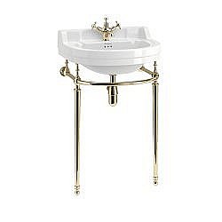 Консоль с раковиной Burlington Edwardian B6 1TH золото для ванной в интернет-магазине сантехники Sanbest