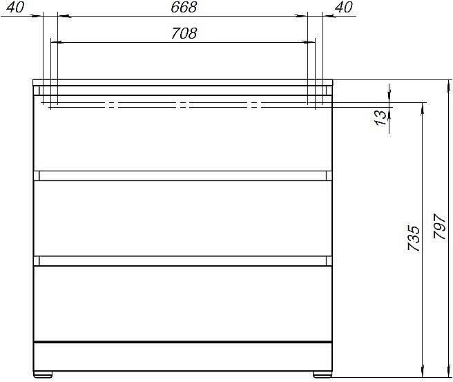 Комод Aquanet Сканди 302544 80 Дуб крафт для ванной в интернет-магазине сантехники Sanbest