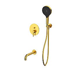 Смеситель для ванны WhiteCross Y YSET06TOPGLB золото брашированное купить в интернет-магазине сантехники Sanbest