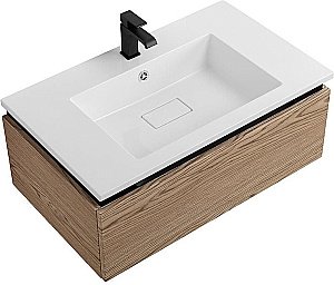 Тумба с раковиной Cezares Slider 80 SLIDER-800-1C-SO-RT дуб тангент для ванной в интернет-магазине Sanbest