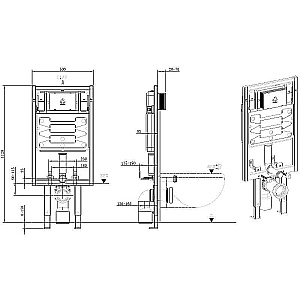 Инсталляция для унитаза Allen Brau Pneumatic Pro 9.11103.20 купить в интернет-магазине сантехники Sanbest