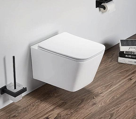 Унитаз подвесной SantiLine SL-5007MW безободковый, с крышкой микролифт, белый матовый купить в интернет-магазине Sanbest