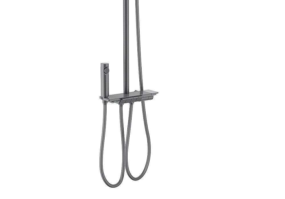 Душевая система Aquatek Поларис AQ3040BGM черная/хром шлифованный купить в интернет-магазине сантехники Sanbest