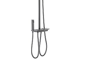 Душевая система Aquatek Поларис AQ3040BGM черная/хром шлифованный купить в интернет-магазине сантехники Sanbest