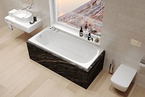 Ванна акриловая WhiteCross LAYLA 170x75 белая купить в интернет-магазине Sanbest