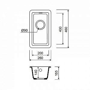 Кухонная мойка IDDIS Tanto TU1P261i87 купить в интернет-магазине сантехники Sanbest