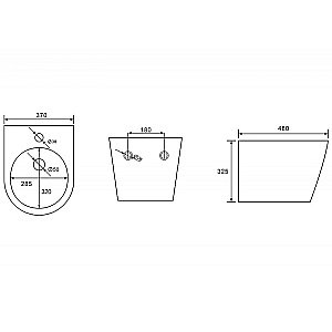Биде Abber Bequem AC1151MW белое матовое купить в интернет-магазине Sanbest