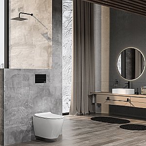 Унитаз подвесной WasserKraft Mindel H002.E034 безободковый, с крышкой микролифт, белый купить в интернет-магазине Sanbest