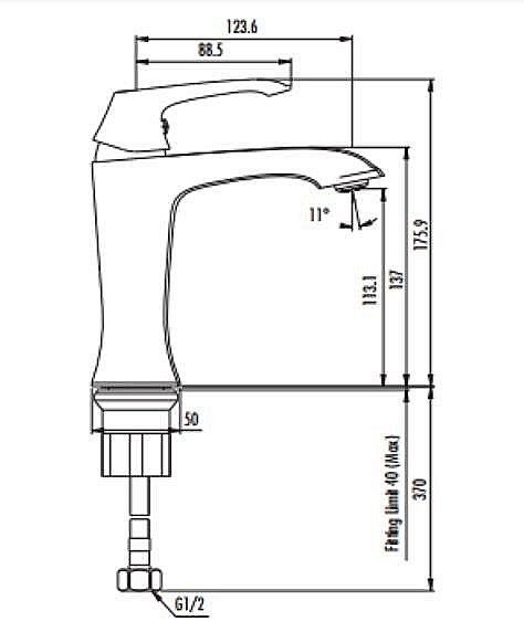 Смеситель для раковины Creavit Avangart AG1500 купить в интернет-магазине сантехники Sanbest