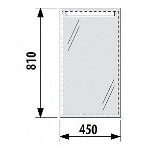 Зеркало Jika Clear 4.5570.5 LED 45x81 в ванную от интернет-магазине сантехники Sanbest