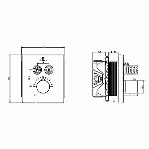 Душевая система Vincea Inspire VSFW-3I21T2MB черная матовая купить в интернет-магазине сантехники Sanbest