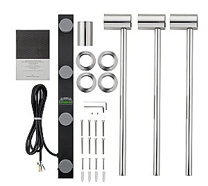 Полотенцесушитель электрический встраиваемый WONZON & WOGHAND HAMBURG, Хром (WW-AL313-CR) купить в интернет-магазине сантехники Sanbest