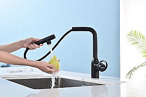 Смеситель для кухни Paulmark Urban Ur213104-AN антрацит купить в интернет-магазине сантехники Sanbest