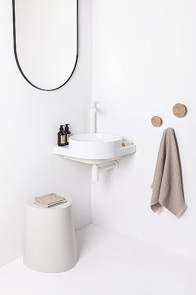 Раковина подвесная Ravak YARD 45 C белая/консоль белая купить в интернет-магазине Sanbest