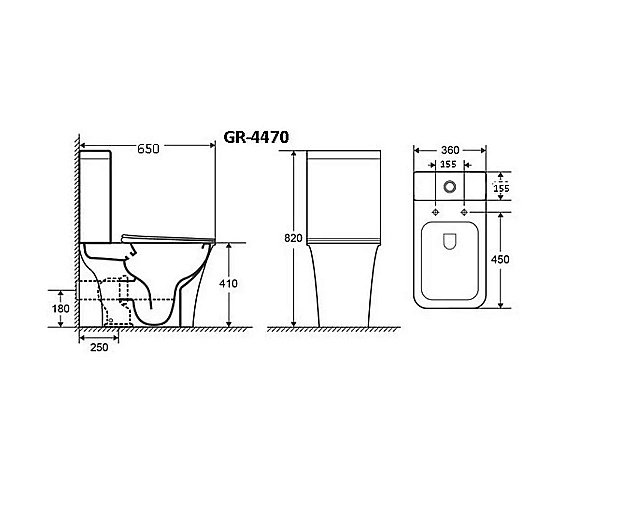 Унитаз-компакт Grossman Galaxy GR-4470S безободковый, с крышкой микролифт, с бачком, белый купить в интернет-магазине Sanbest