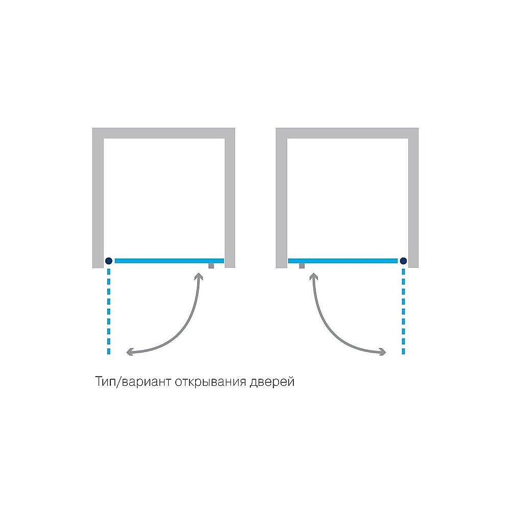 Душевая дверь Koller Pool NEON NS90G 90 стекло матовое купить в интернет-магазине Sanbest