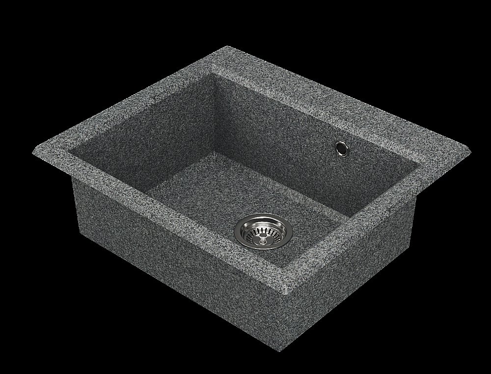 Мойка кухонная Акватон Линеа 58 серый купить в интернет-магазине сантехники Sanbest