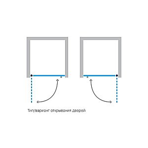 Душевая дверь Koller Pool NEON NS90G 90 стекло матовое купить в интернет-магазине Sanbest