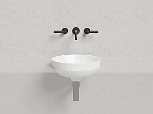 Раковина врезная сверху столешницы Salini MAREA 03 1802203M 41,5 из искусственного камня S-Stone, белая матовая купить в интернет-магазине Sanbest