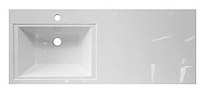 Тумба с раковиной Misty Байкал - 55 Э-Бай06055-022Я (Раковина Эстет Даллас 120) белая для ванной в интернет-магазине Sanbest