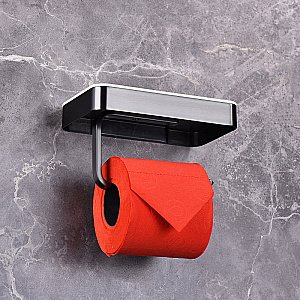 Держатель для туалетной бумаги Abber WESTEN AA1730B черный матовый купить в интернет-магазине сантехники Sanbest