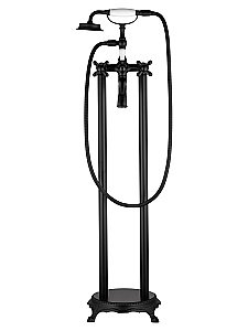 Смеситель для ванны напольного монтажа WONZON & WOGHAND RETRO, Черный матовый (WW-88649020-MB) купить в интернет-магазине сантехники Sanbest