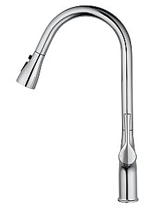 Смеситель для кухни с выдвижным изливом WONZON & WOGHAND, Хром (WW-AE54123-CR) купить в интернет-магазине сантехники Sanbest