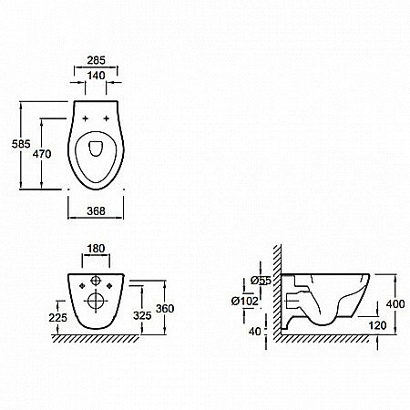 Унитаз подвесной Jacob Delafon VIA E1744-00 с крышкой микролифт купить в интернет-магазине Sanbest