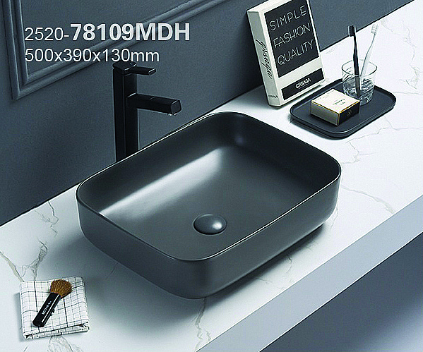 Раковина Azario 50 AZ-78109MDH темно-серая матовая купить в интернет-магазине Sanbest