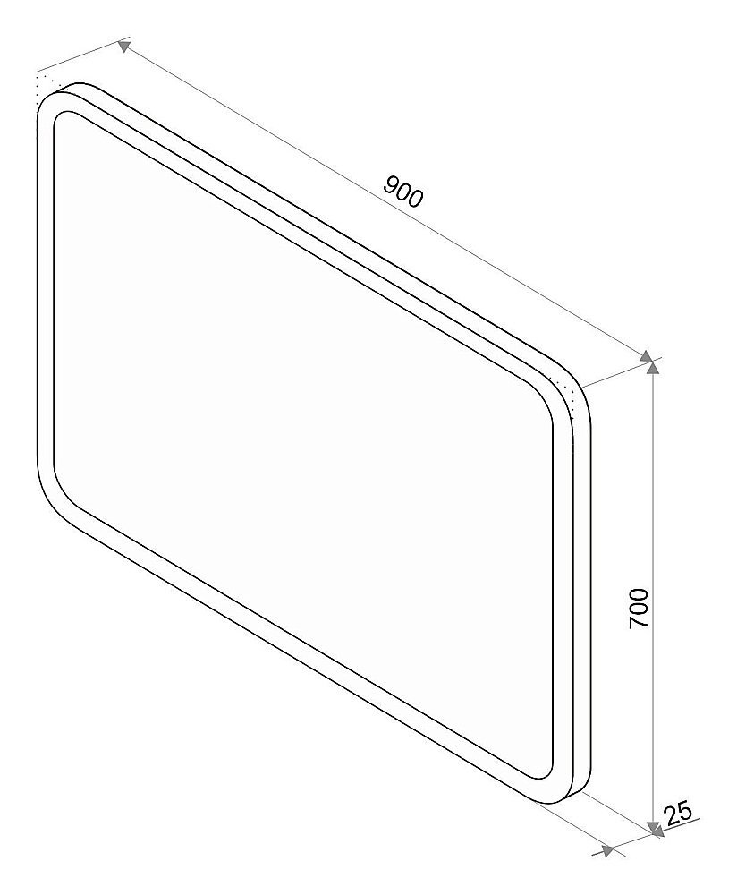 Зеркало Континент Demure ЗЛП502 90x70 в ванную от интернет-магазине сантехники Sanbest