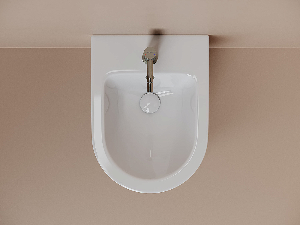 Биде подвесное Ceramica Nova Alba CN11006 белое купить в интернет-магазине Sanbest