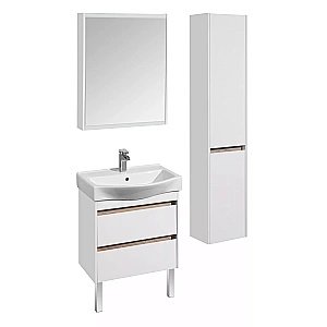 Зеркальный шкаф Акватон Нортон 65 белый купить в интернет-магазине сантехники Sanbest