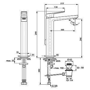 Смеситель для раковины Ideal Standard Tonic II A6328AA купить в интернет-магазине сантехники Sanbest