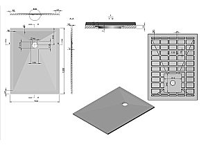 Душевой поддон Vincea VST-4SR9012G 120х90 серый купить в интернет-магазине Sanbest