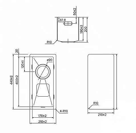 Кухонная мойка Iddis Edifice EDI21G0i77 графитовый купить в интернет-магазине сантехники Sanbest