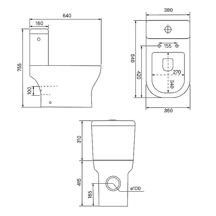 Унитаз-компакт Iddis Drum DRU2DSEi24 безободковый, с бачком, с крышкой микролифт купить в интернет-магазине Sanbest