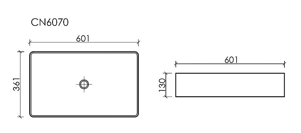 Раковина Ceramica Nova Element CN6070MB черная матовая купить в интернет-магазине Sanbest