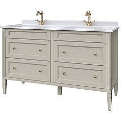 Тумба под раковину Caprigo Albion-concept двойная 4 ящика 140 купить в интернет-магазине сантехники Sanbest