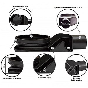 Душевой трап Pestan Confluo Premium Line White Glass Gold 950 купить в интернет-магазине Sanbest