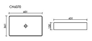 Раковина Ceramica Nova Element CN6070MB черная матовая купить в интернет-магазине Sanbest