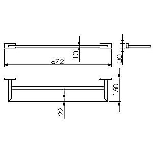 Полотенцедержатель Langberger Alster 11902A купить в интернет-магазине сантехники Sanbest