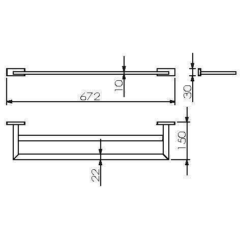 Полотенцедержатель Langberger Alster 11902A купить в интернет-магазине сантехники Sanbest