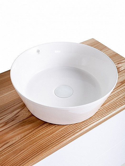 Раковина накладная Orange 36 B08-360w белая купить в интернет-магазине Sanbest