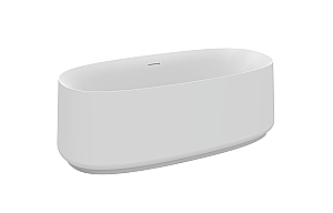 Акриловая ванна Cezares LUX 170х82 CZR-LUX-CENTRAL-170-82-58-MATT белая матовая купить в интернет-магазине Sanbest